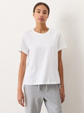 pact - 100% organic cotton Women's White Softspun Essential Crewneck Tee Medium